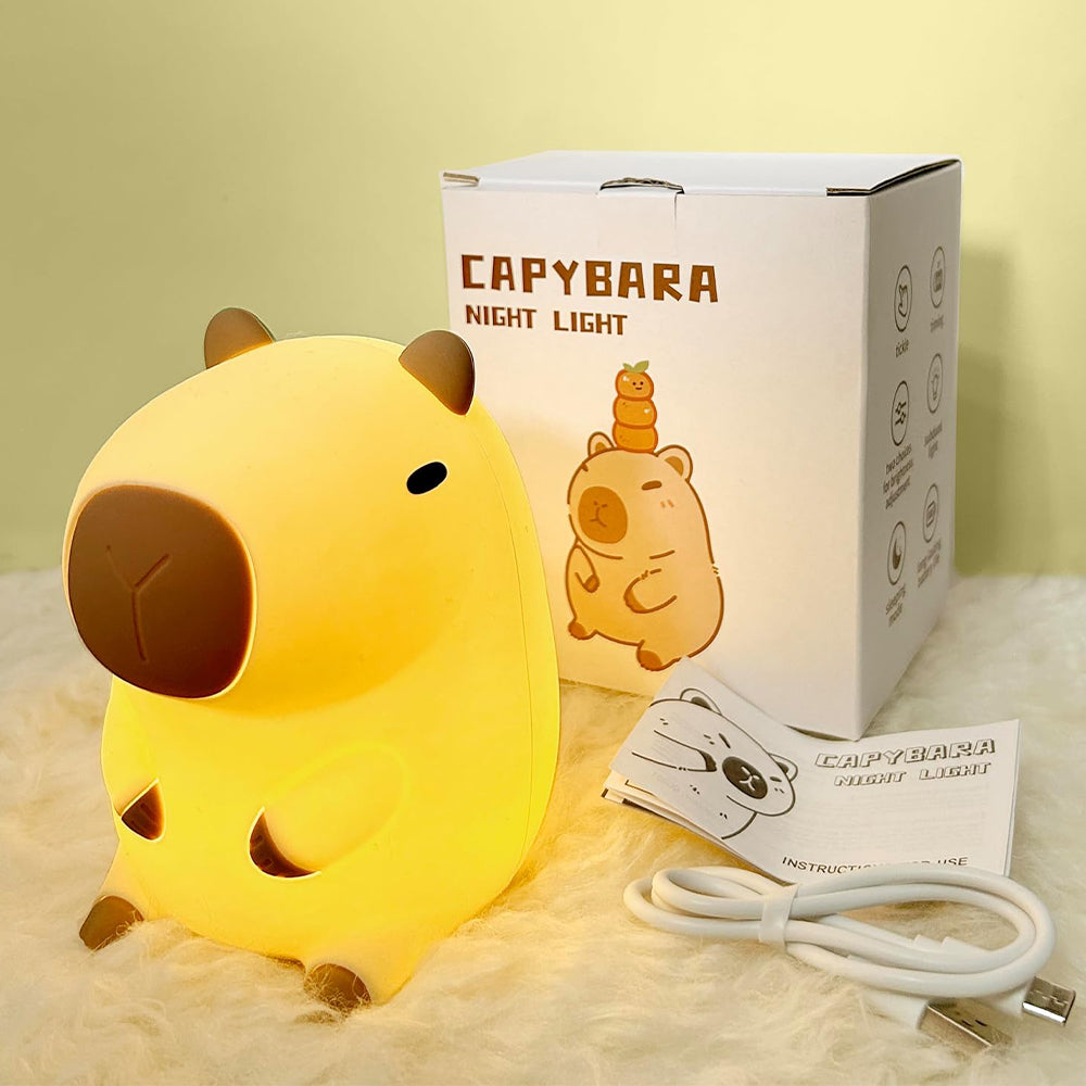 Capybara Shaped Soft LED Night Light_14