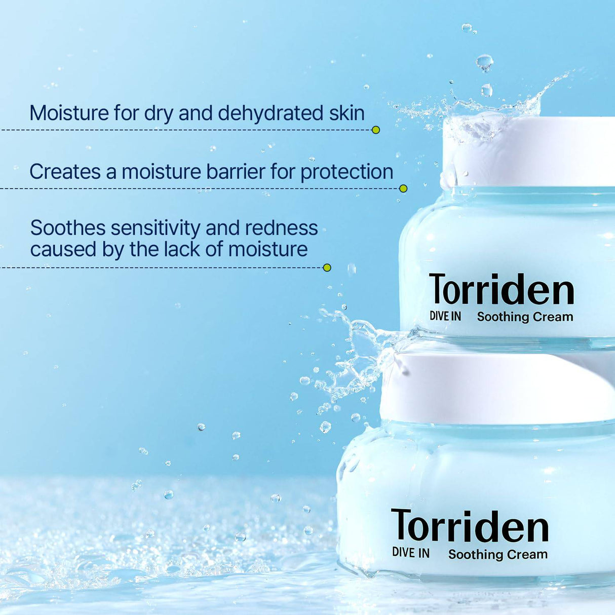 Torriden DIVE-IN Низкомолекулярный успокаивающий крем с гиалуроновой кислотой 100 мл