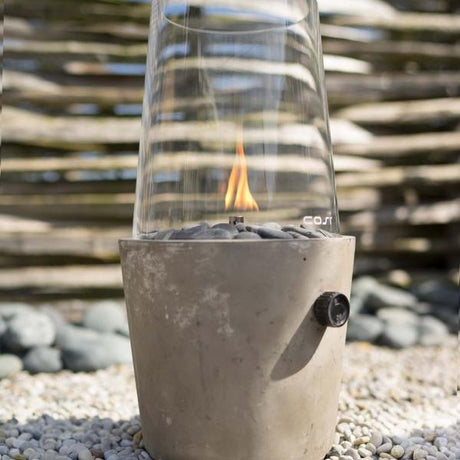High-Quality Outdoor Gas Lantern Cosiscoop, Cement Round 2