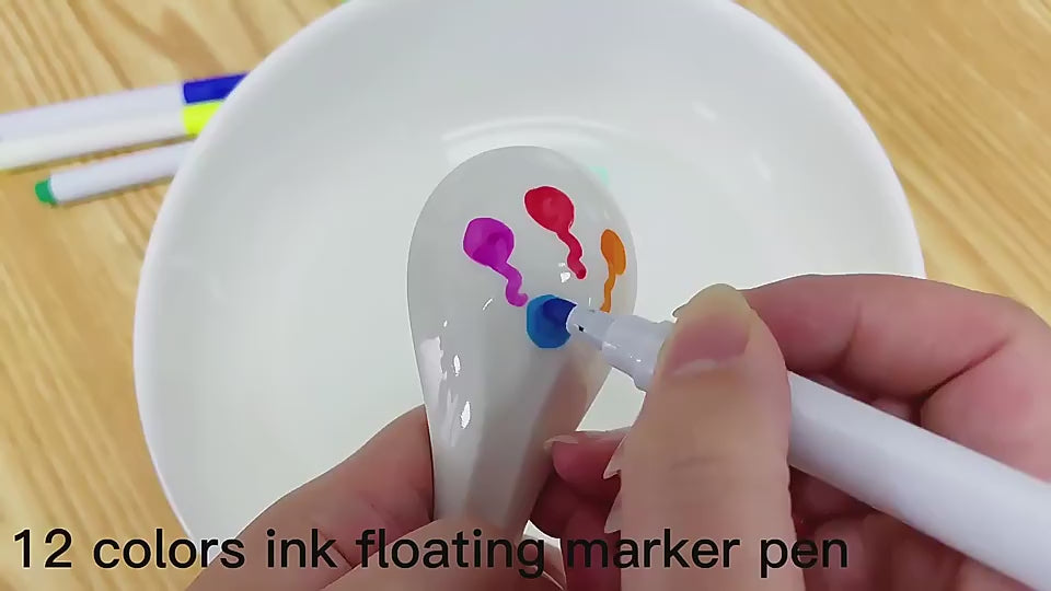11 culori Magic Floating Marker și lingură ceramică