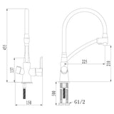 Kitchen faucet with connection to drinking water supply LEMARK LM3070C "COMFORT"