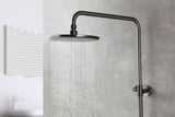 Thermostatic Shower Faucet with adjustable rod height and "Tropical rain" shower head LEMARK LM3770GM "BRONX"