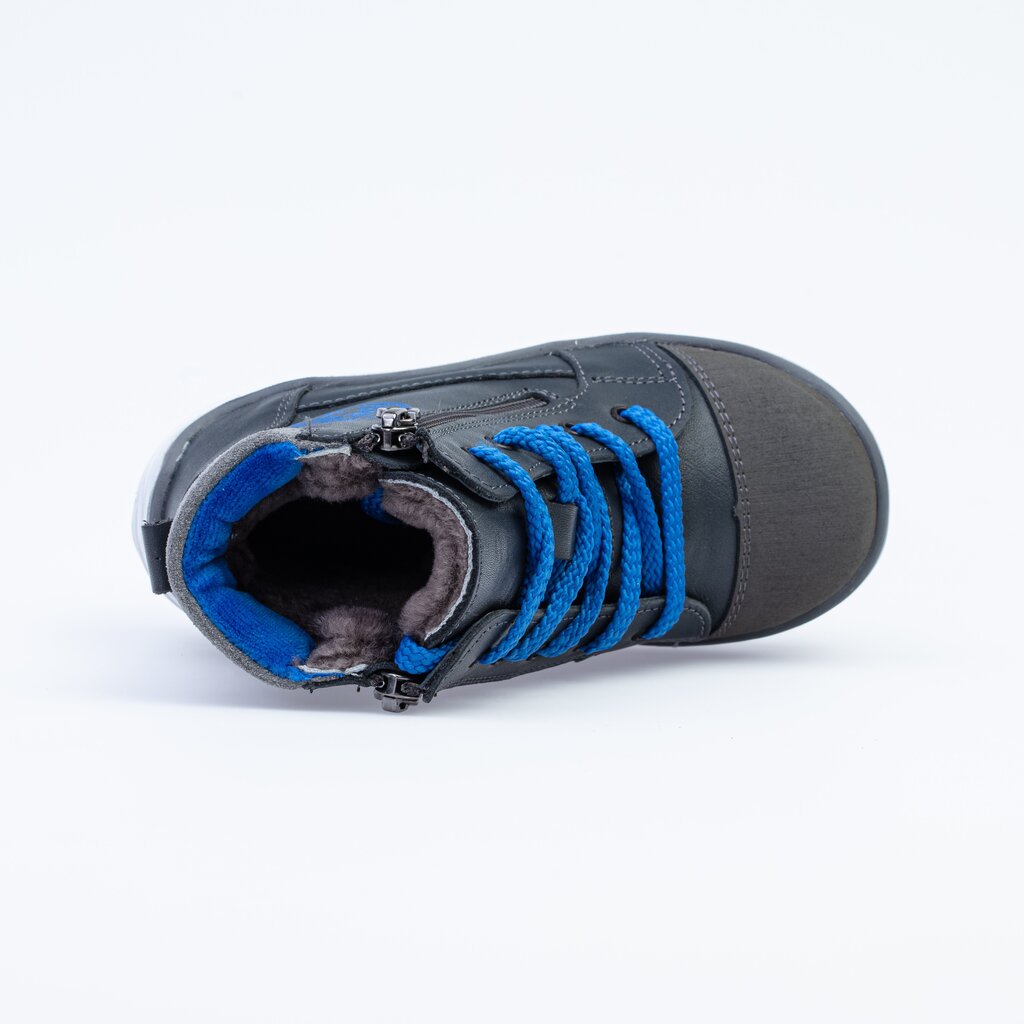 Ботинки серо-голубые из натуральной кожи, КОТОФЕЙ